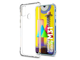 Mobile Case Back Cover For Samsung Galaxy M31 / Samsung F41 (Transparent) (Pack of 1)